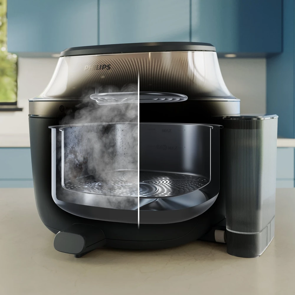Gruzdintuvė PHILIPS belaidis kondensatorius 7,2 l su funkcija „pary“ NA547/0