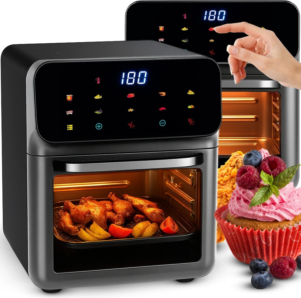 Frytkownica Gruzdintuvė Oro gruzdintuvė 12 l, 1350 W, 10 režimų, oro gruzdintuvė - ER762