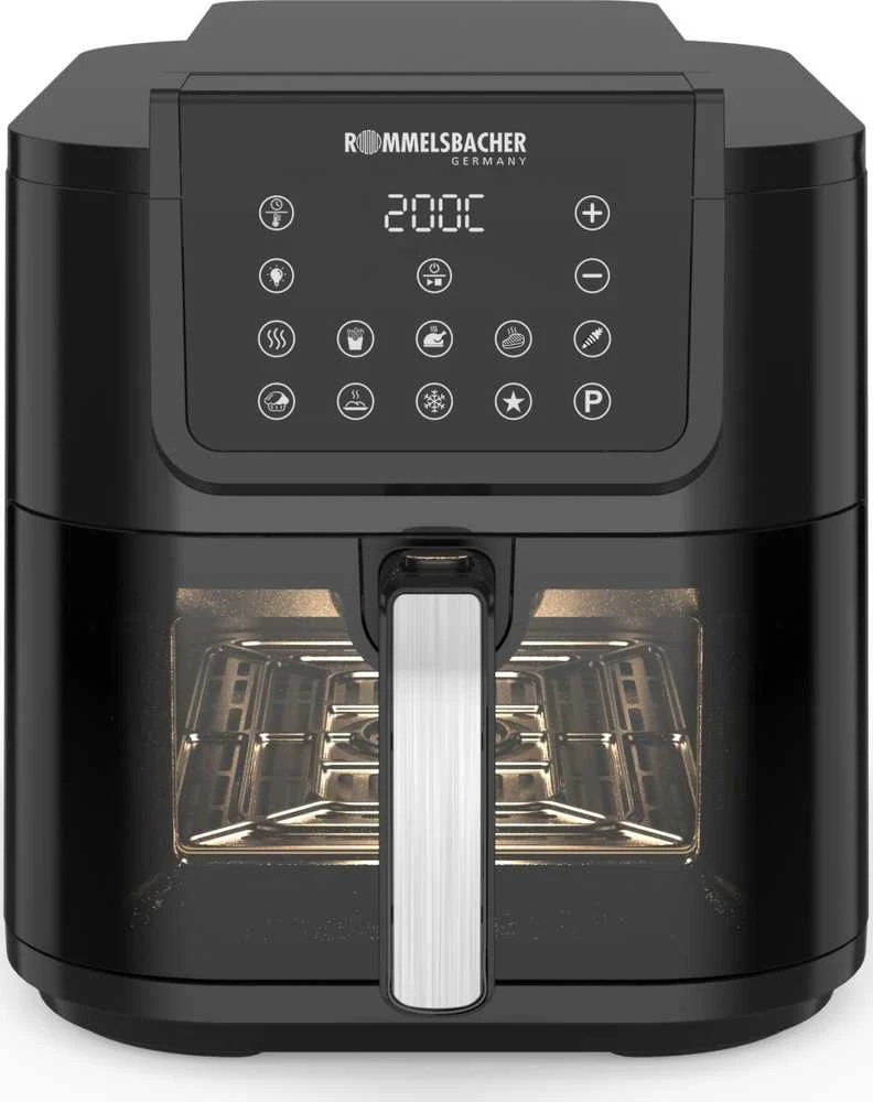 Rommelsbacher FRH 1700, Karšto oro gruzdintuvė, 8 l, 1kg, 60 °C, 200 °C, 60 min.