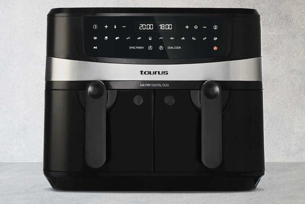 Karšto oro gruzdintuvė - Taurus Air Fry Digital Duo AF2600D 9L Juoda