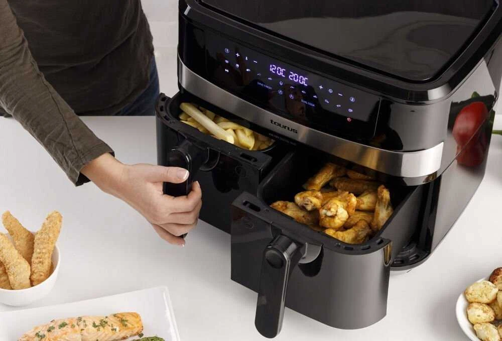 Karšto oro gruzdintuvė - Taurus Air Fry Digital Duo AF2600D 9L Juoda