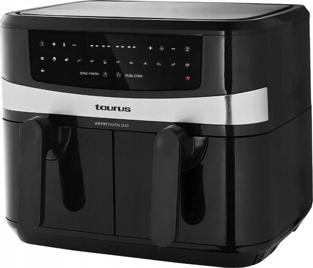 Karšto oro gruzdintuvė - Taurus Air Fry Digital Duo AF2600D 9L Juoda