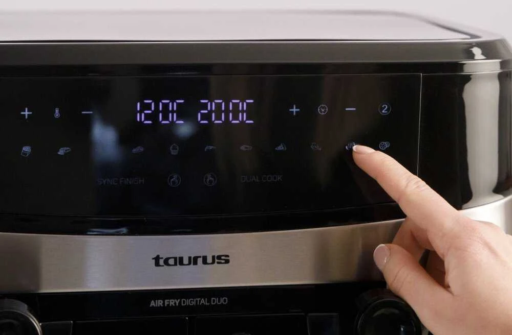 Karšto oro gruzdintuvė - Taurus Air Fry Digital Duo AF2600D 9L Juoda