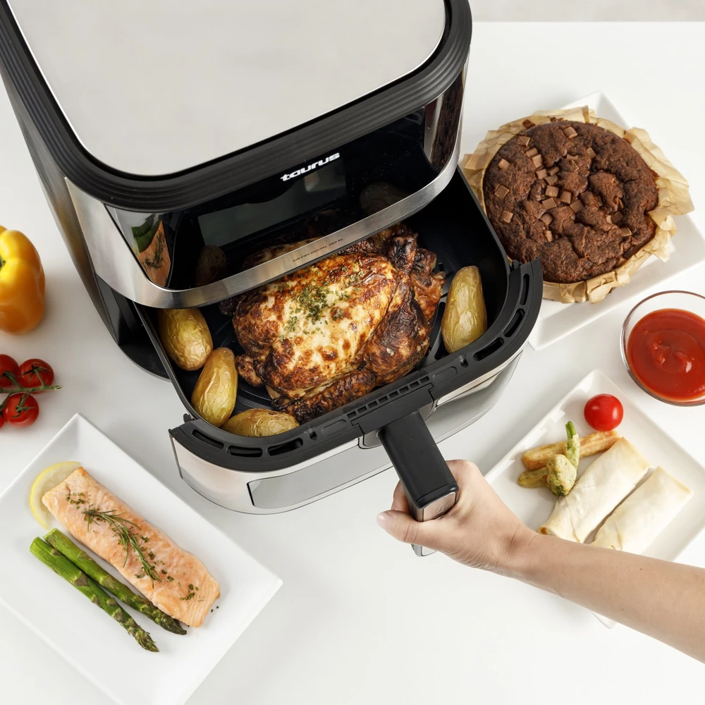 Be riebalų gruzdintuvė Taurus Gruzdintuvė be riebalų GRUZDINTUVĖ Air Fryer Digital 360 8L 2100W