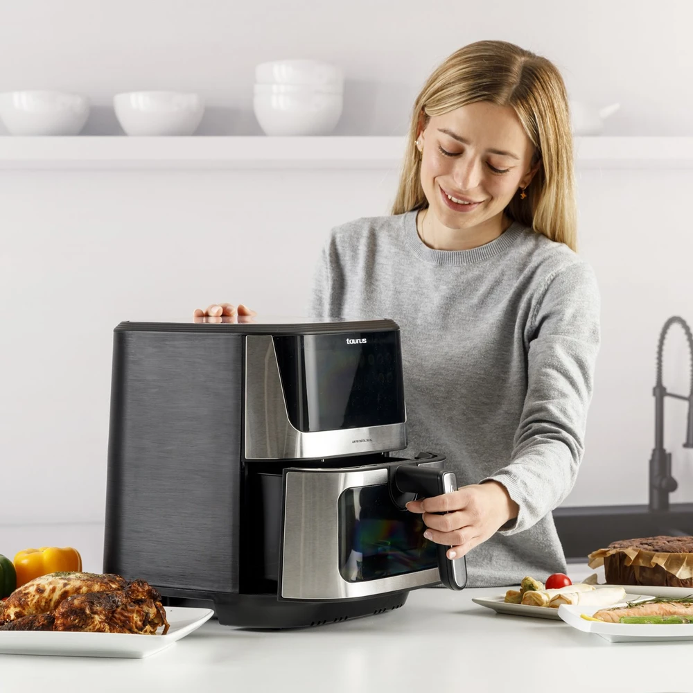 Be riebalų gruzdintuvė Taurus Gruzdintuvė be riebalų GRUZDINTUVĖ Air Fryer Digital 360 8L 2100W