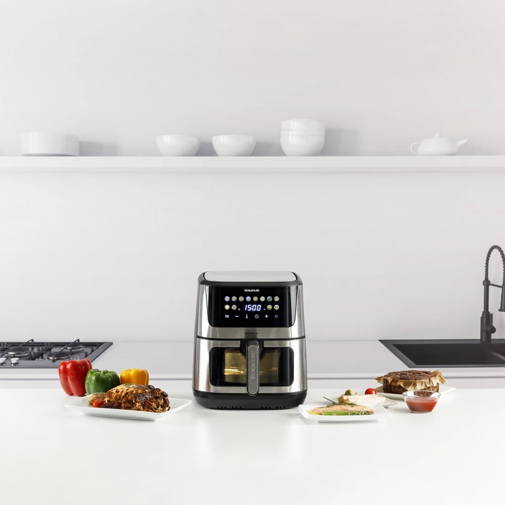 Be riebalų gruzdintuvė Taurus Gruzdintuvė be riebalų GRUZDINTUVĖ Air Fryer Digital 360 8L 2100W