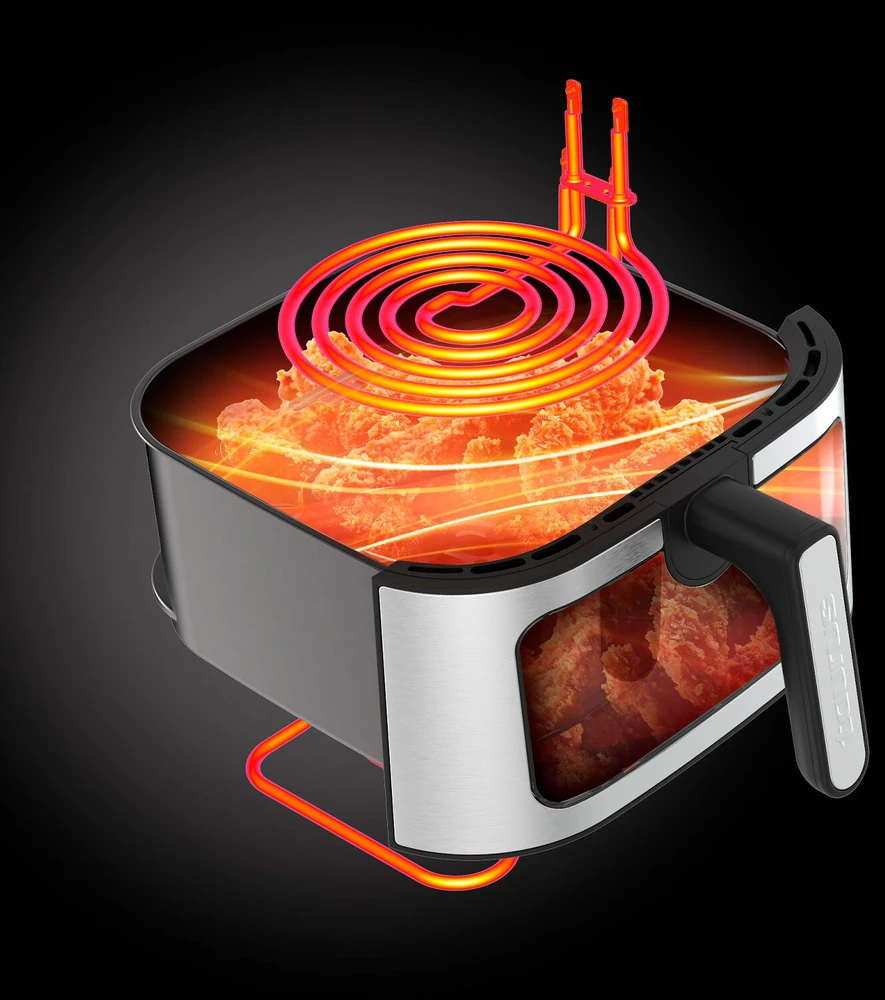 Be riebalų gruzdintuvė Taurus Gruzdintuvė be riebalų GRUZDINTUVĖ Air Fryer Digital 360 8L 2100W