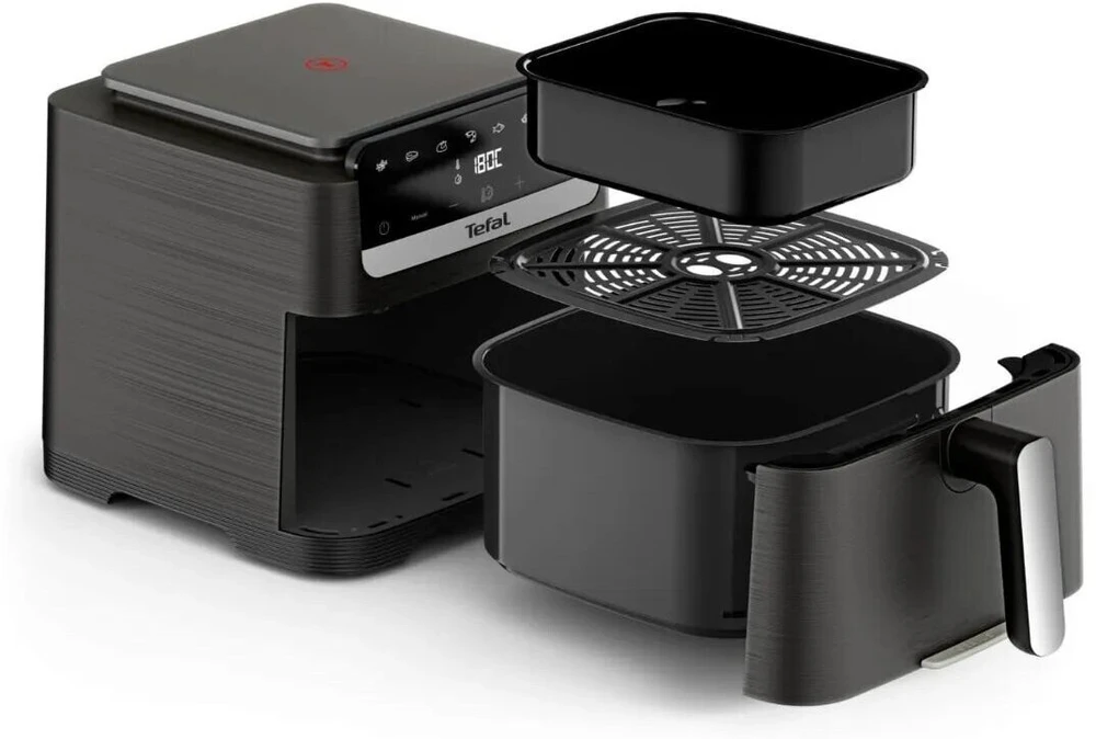 Gruzdintuvė Air fryer Tefal EY866HE1. Juoda, 2020 W. 7,5 l