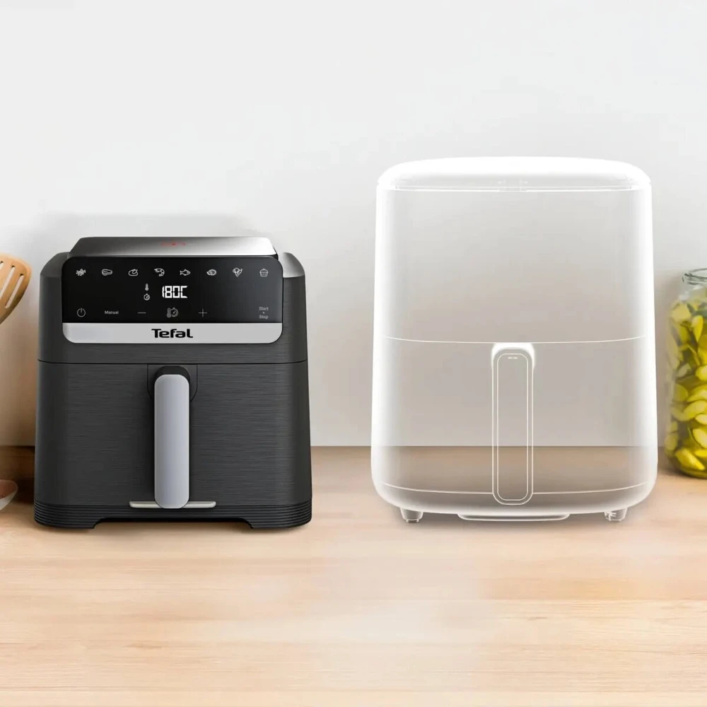 Gruzdintuvė Air fryer Tefal EY866HE1. Juoda, 2020 W. 7,5 l
