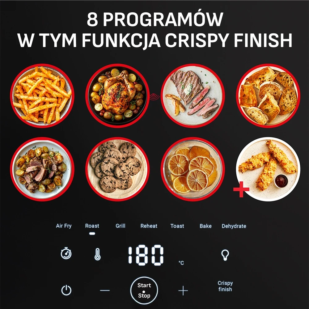 Karšto oro gruzdintuvė TEFAL Easy Fry Infrared, EY8328E0, 7 l