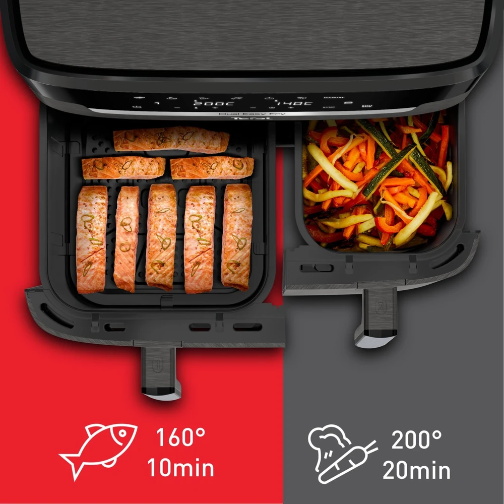 Karšto oro gruzdintuvė Tefal XXL Dual Easy Fry, EY942HE0