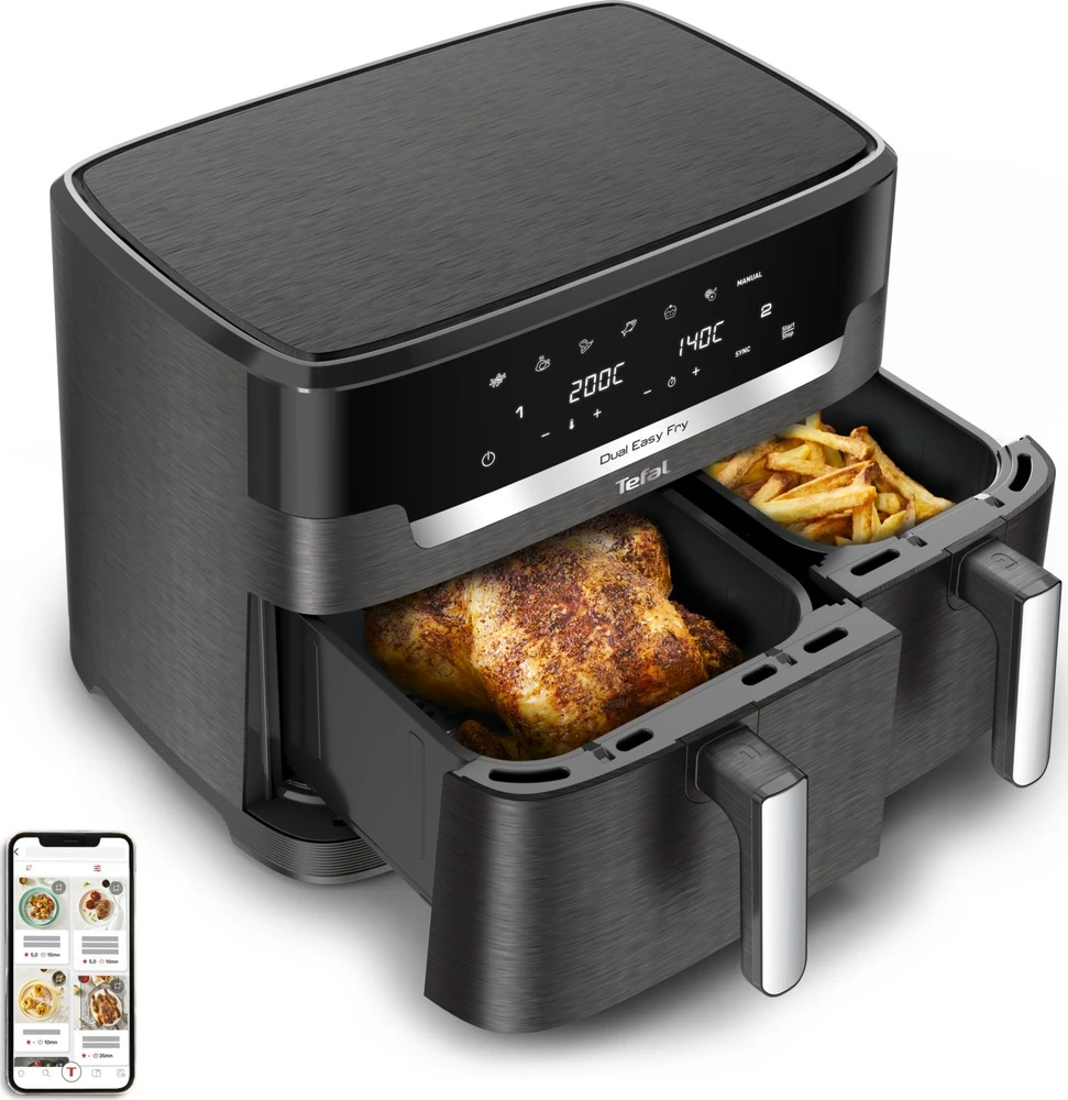 Karšto oro gruzdintuvė Tefal XXL Dual Easy Fry, EY942HE0