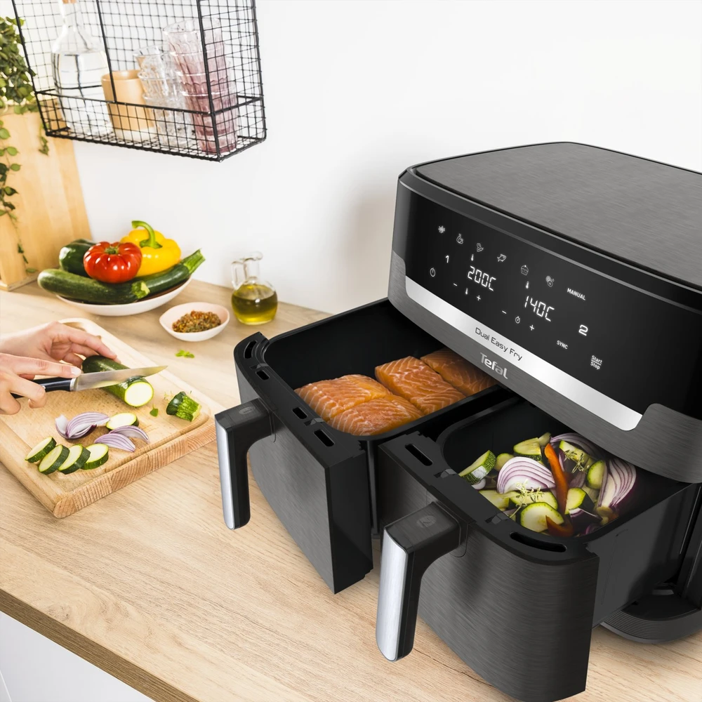 Karšto oro gruzdintuvė Tefal XXL Dual Easy Fry, EY942HE0