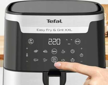 Karšto oro gruzdintuvė Tefal Easy Fry & Grill XXL EY801D15, Sidabrinės/ Juodos spalvos