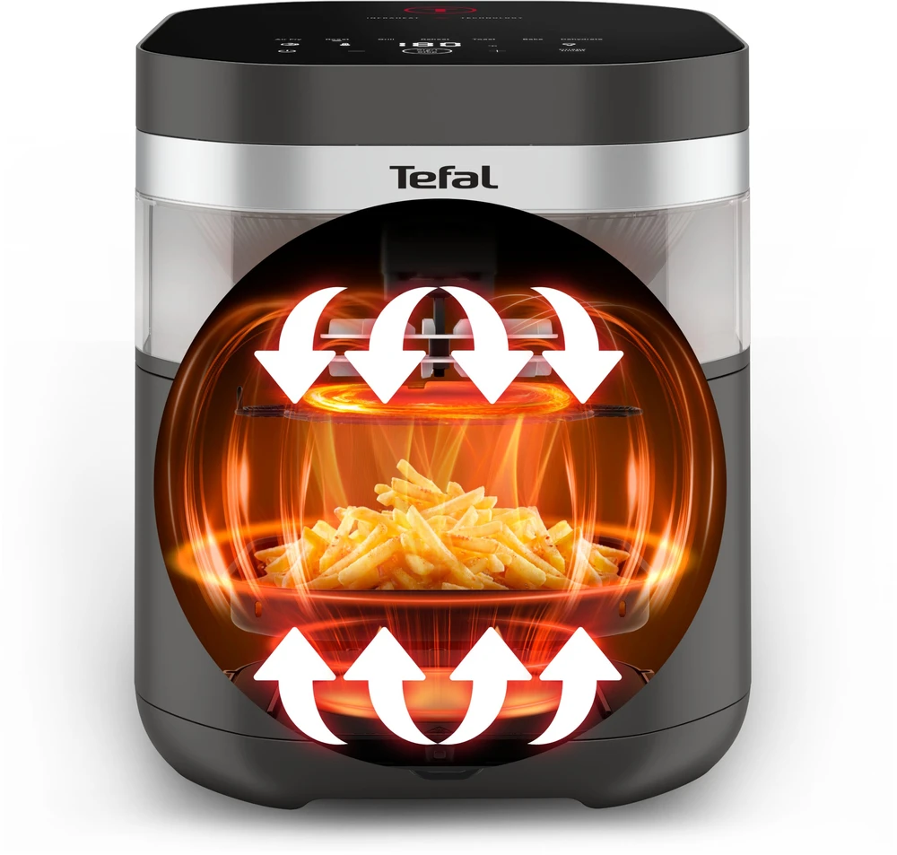 Gruzdintuvė Tefal Easy Fry infraraudonųjų spindulių puodas EY832HE0 7L pelė
