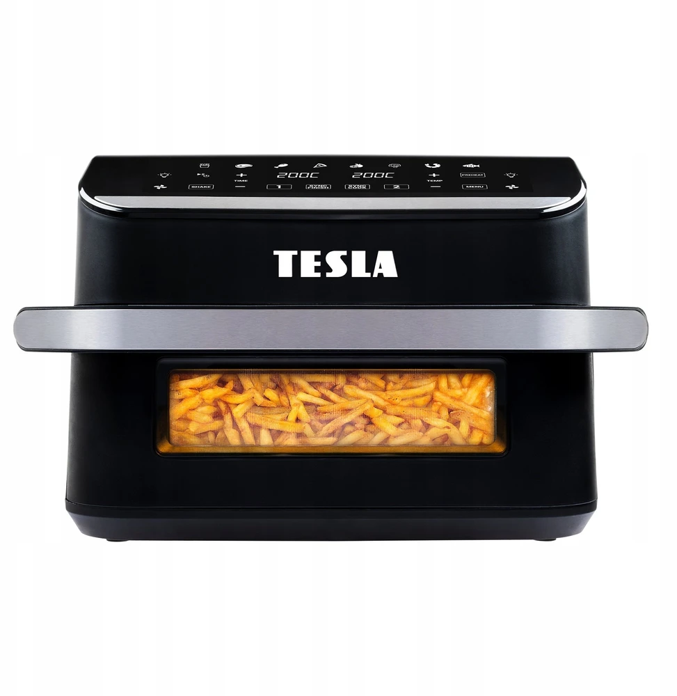 Gruzdintuvė neriebi Tesla AirCook FlexiZone Q570 XXL dviguba neriebi gruzdintuvė 10l