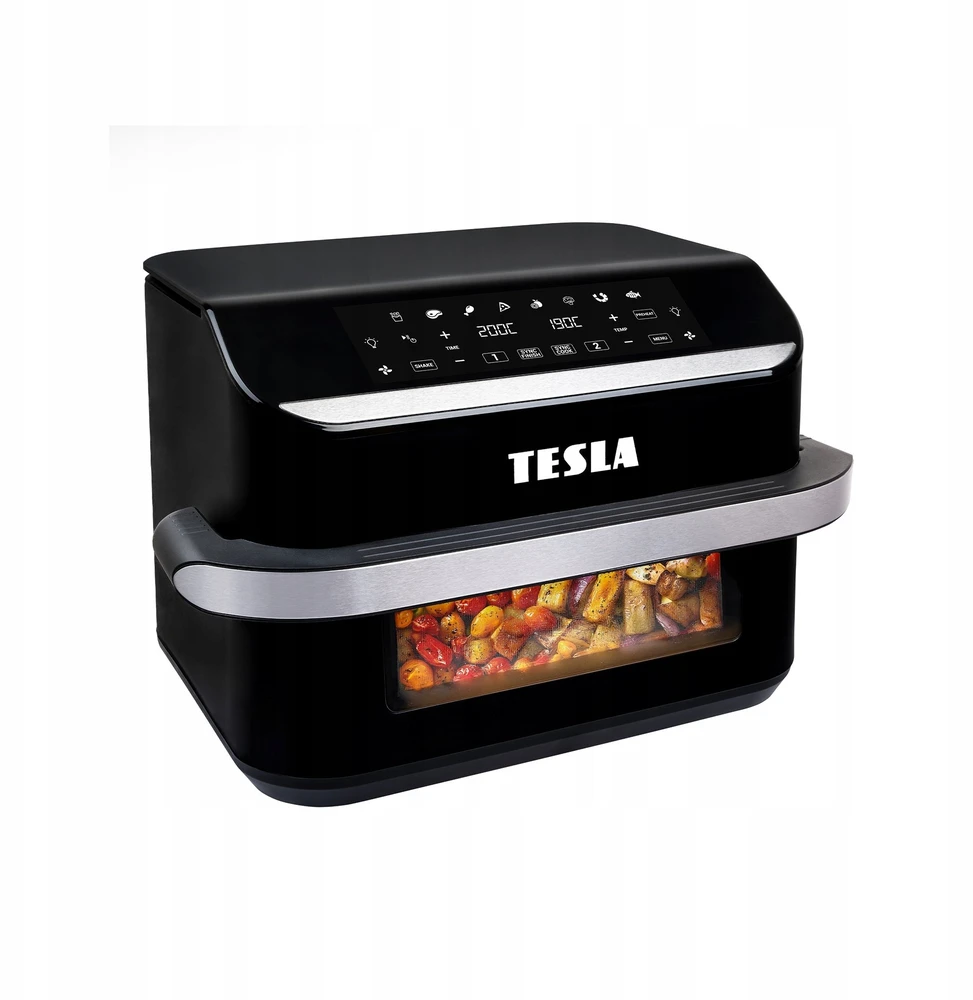 Gruzdintuvė neriebi Tesla AirCook FlexiZone Q570 XXL dviguba neriebi gruzdintuvė 10l
