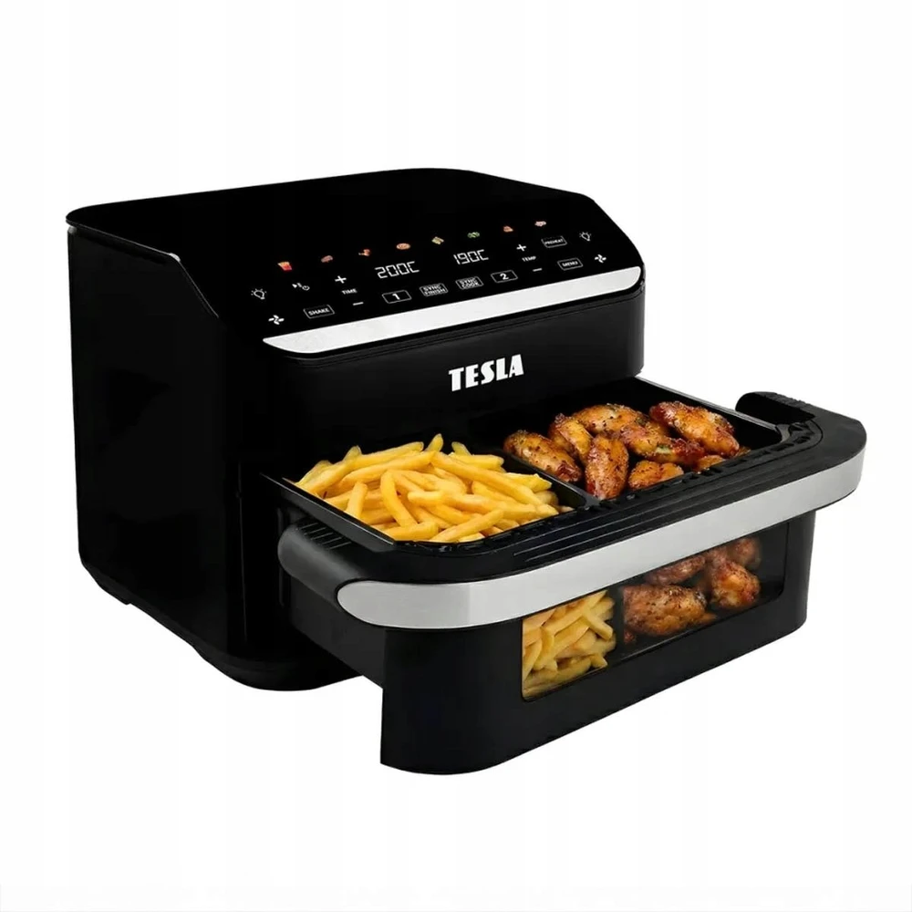 Gruzdintuvė Tesla Aircook DualHeat QD575 XXL 10 l juoda