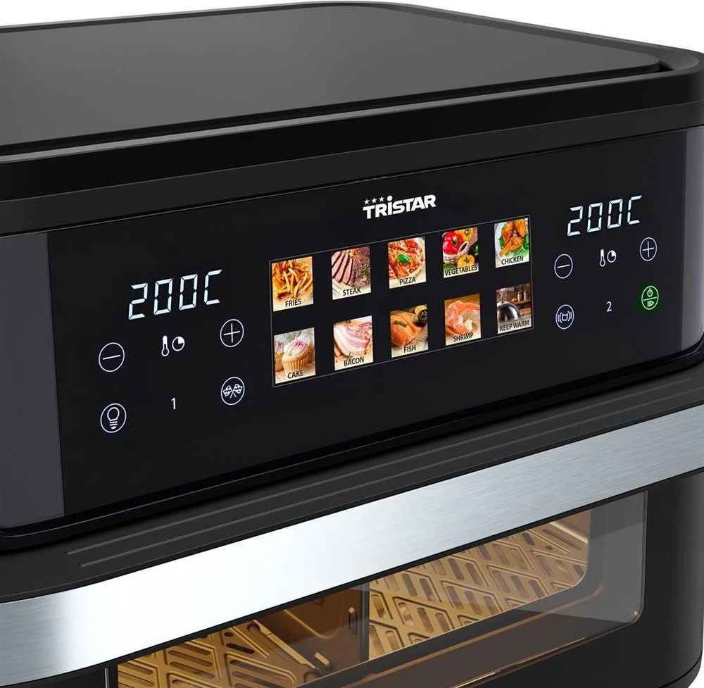 „Tristar Dualzone Flex“ oro gruzdintuvė | FR-9078 | Galia 2800 W | Talpa 10 l | Karšto oro technologija | Juodas