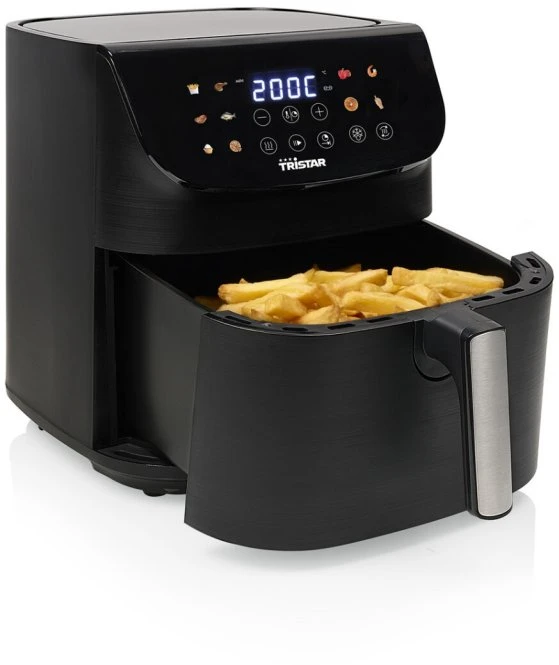 Gruzdintuvė Tristar skaitmeninė oro keptuvė | FR-9073 | Galia 1800 W | Talpa 9 l | Karšto oro technologija | Juodas