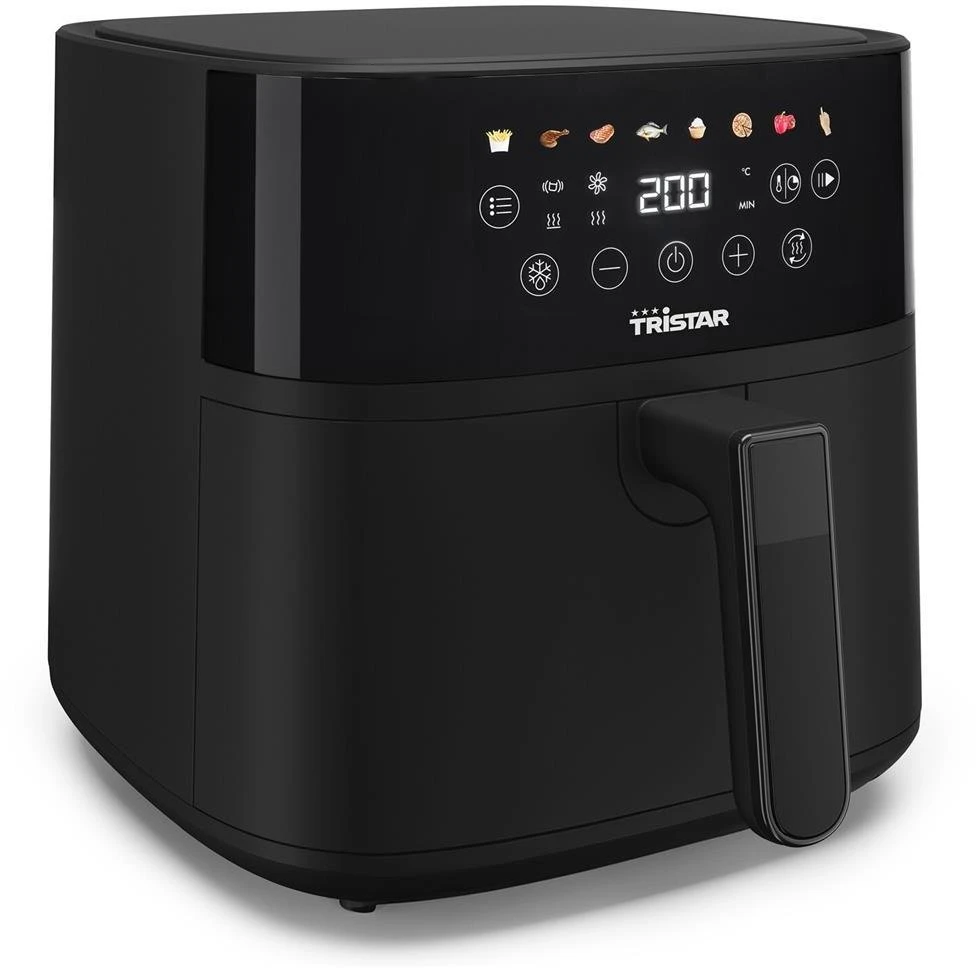 Tristar skaitmeninis oro gruzdintuvės prietaisas | FR-9060 | Galia 1700 W | Talpa 6 l | Juodas | Karšto oro technologija