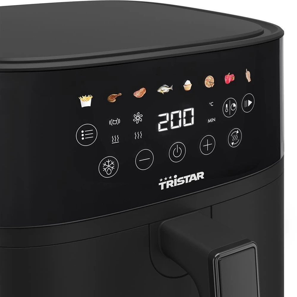 Tristar skaitmeninis oro gruzdintuvės prietaisas | FR-9060 | Galia 1700 W | Talpa 6 l | Juodas | Karšto oro technologija