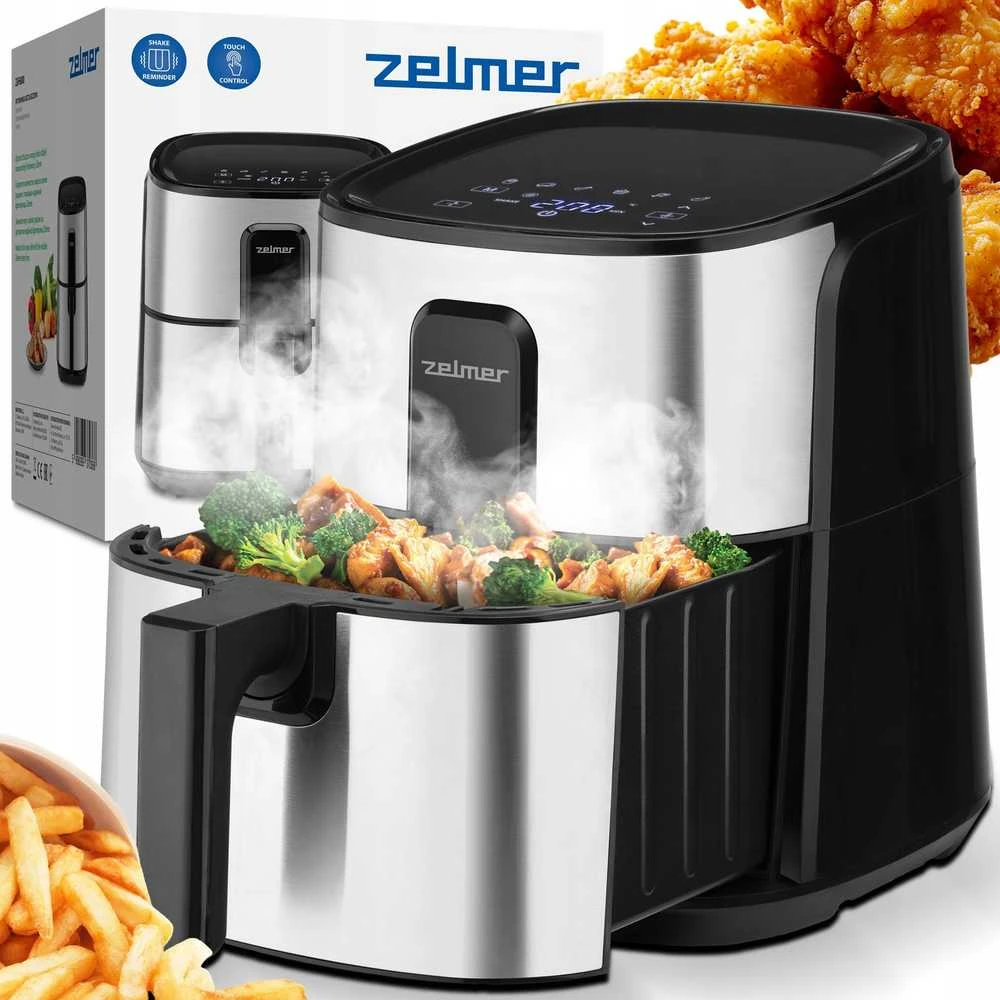 Zelmer Maltos mėsos kepimas be riebalų Maltos mėsos kepimas be riebalų ZAF 6000 6L 1500W oro gruzdintuvė