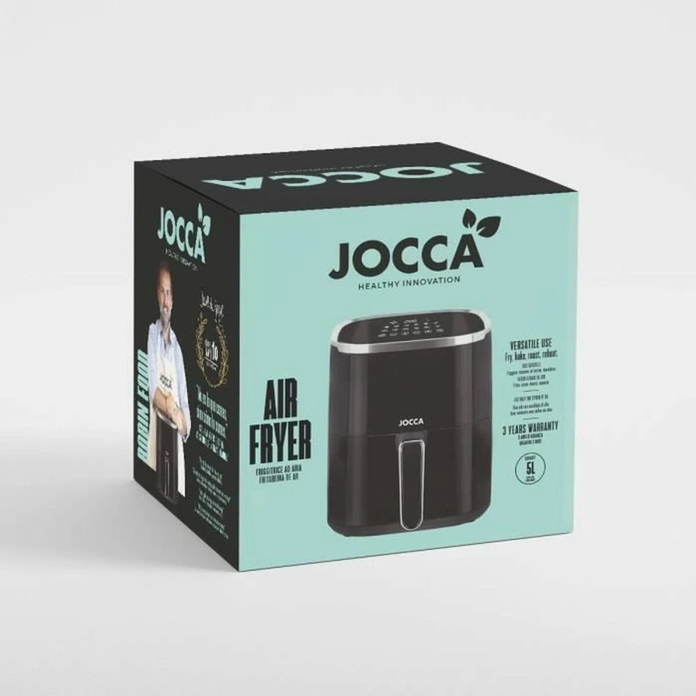 Gruzdintuvė be riebalų Clatronic Karšto oro gruzdintuvė JOCCA 2196 Juoda 1450 W 5 L