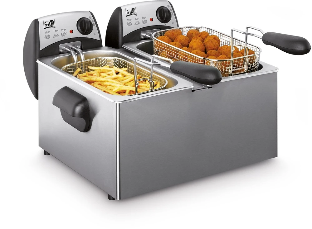 Gruzdintuvė Dd Print Fritel FR 1355 DUO, 1,5kg, 6 l, dvigubas, rotacinis, 4400 W