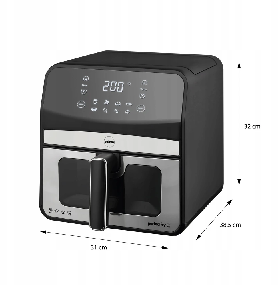 Gruzdintuvė Eldom Fritino FR50 6.5 l juoda