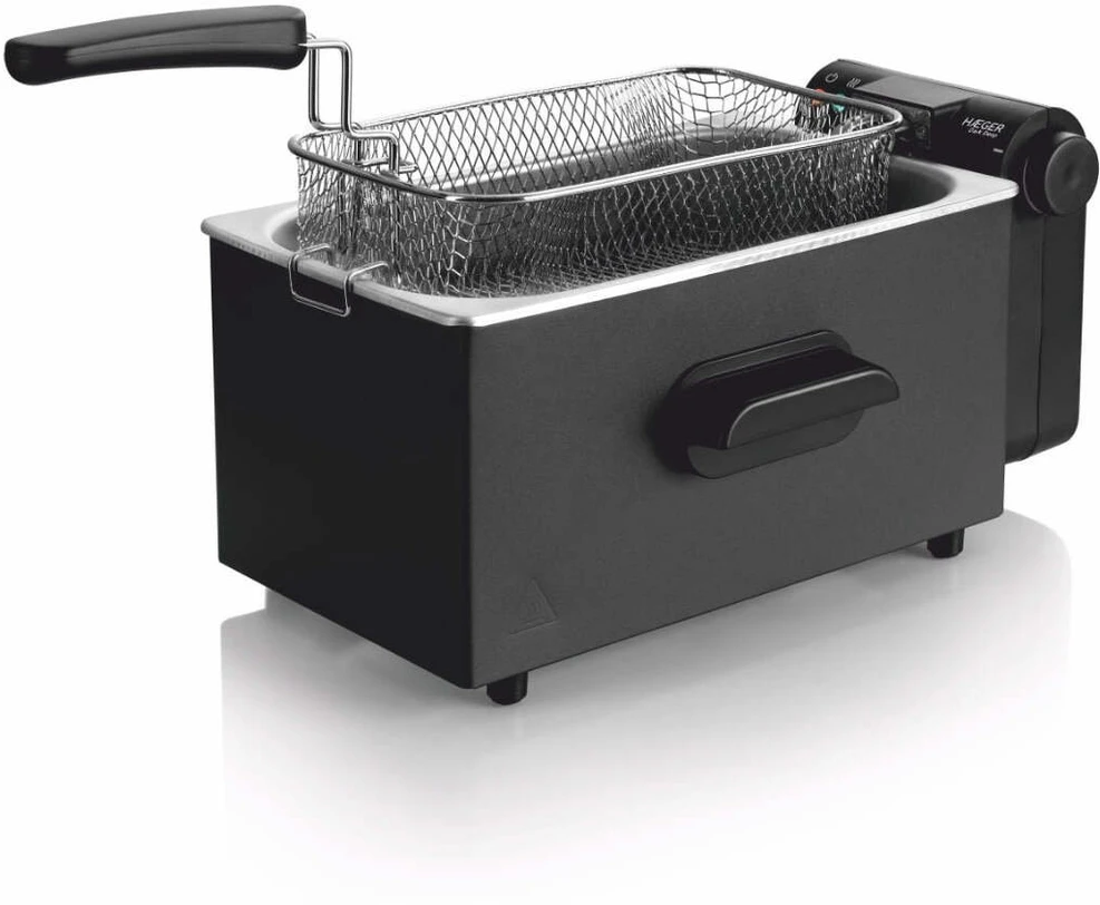 Gruzdintuvė Haeger Puodas kepti giliuose riebaluose 3L 2000W Dark Deep (DF-3SS.021A)