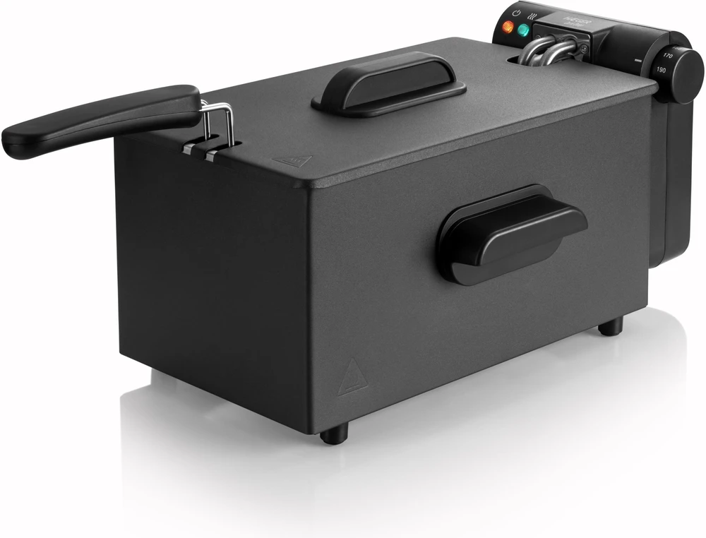 Gruzdintuvė Haeger Puodas kepti giliuose riebaluose 3L 2000W Dark Deep (DF-3SS.021A)
