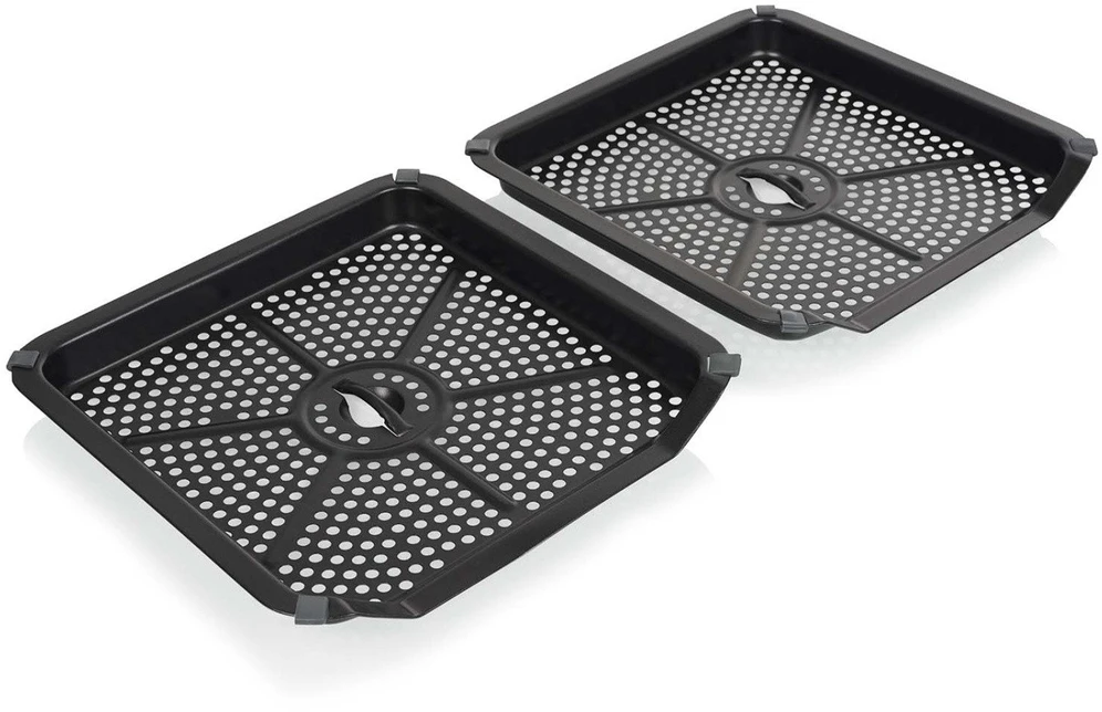Gruzdintuvė Princess dvigubo kamino oro keptuvė | 182490 | Galia 3000 W | Talpa 11,2 l | Juodas