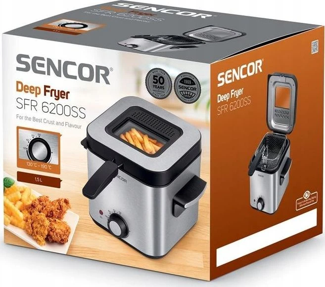 Sencor | Gruzdintuvė | SFR 6200SS | Galia 900 W | Talpa 1,5 l | Sidabrinis
