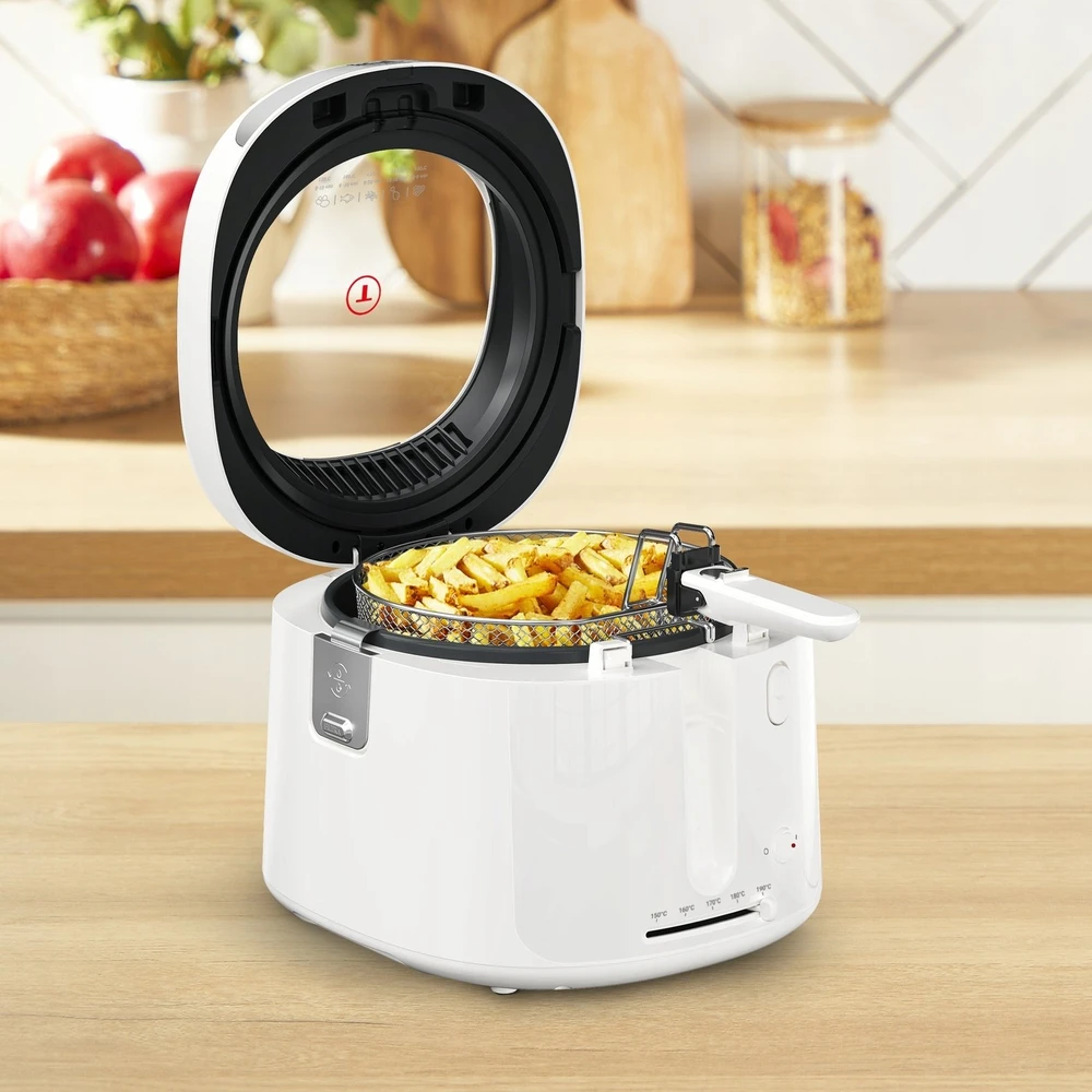 Gruzdintuvė Tefal Filtra Vision FF2541E0 fryer Single 2.1 L Stand-alone 1900 W Deep fryer Baltas