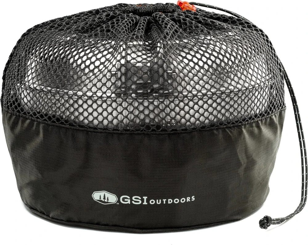JAV GSI Glacier Stainless Base Camper Medium puodų rinkinys
