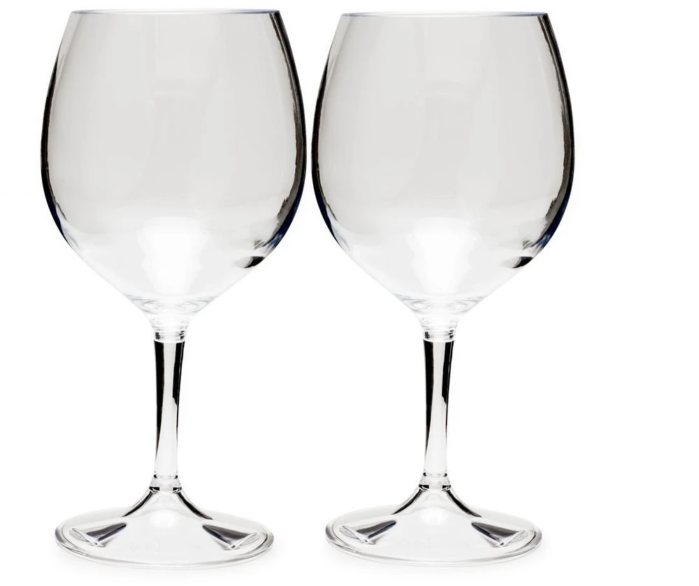 Kelioninių raudono vyno taurių rinkinys GSI Outdoors Nesting Raudona Wine Glass Set