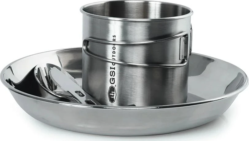 JAV GSI Glacier Stainless 1 asmens komplektas