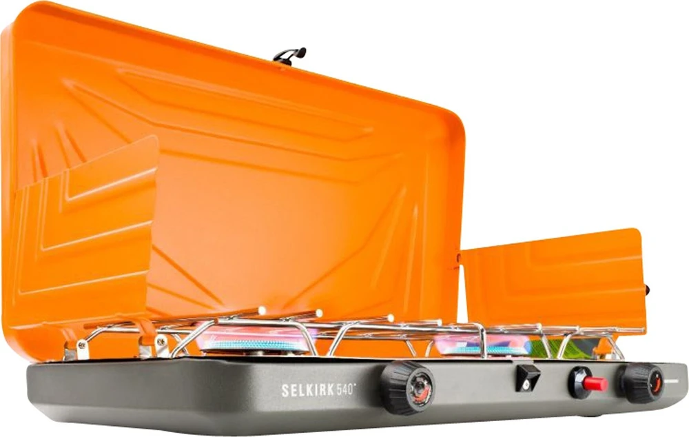 GSI Outdoors Selkirk 540i Isobutane Camp Stov 450 ml, oranžinė / pilka