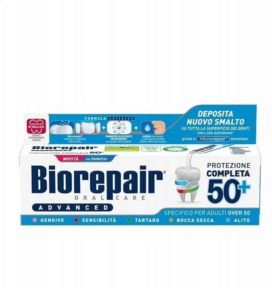 Dantų pasta „Biorepair Advanced Adulti 50+“, 75 ml
