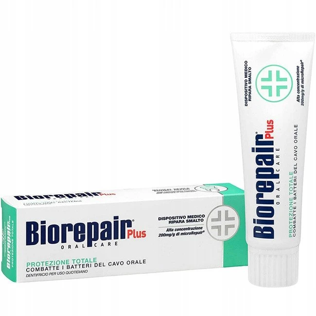 Biorepair „Plus Total Protection“ dantų pasta, 75 ml