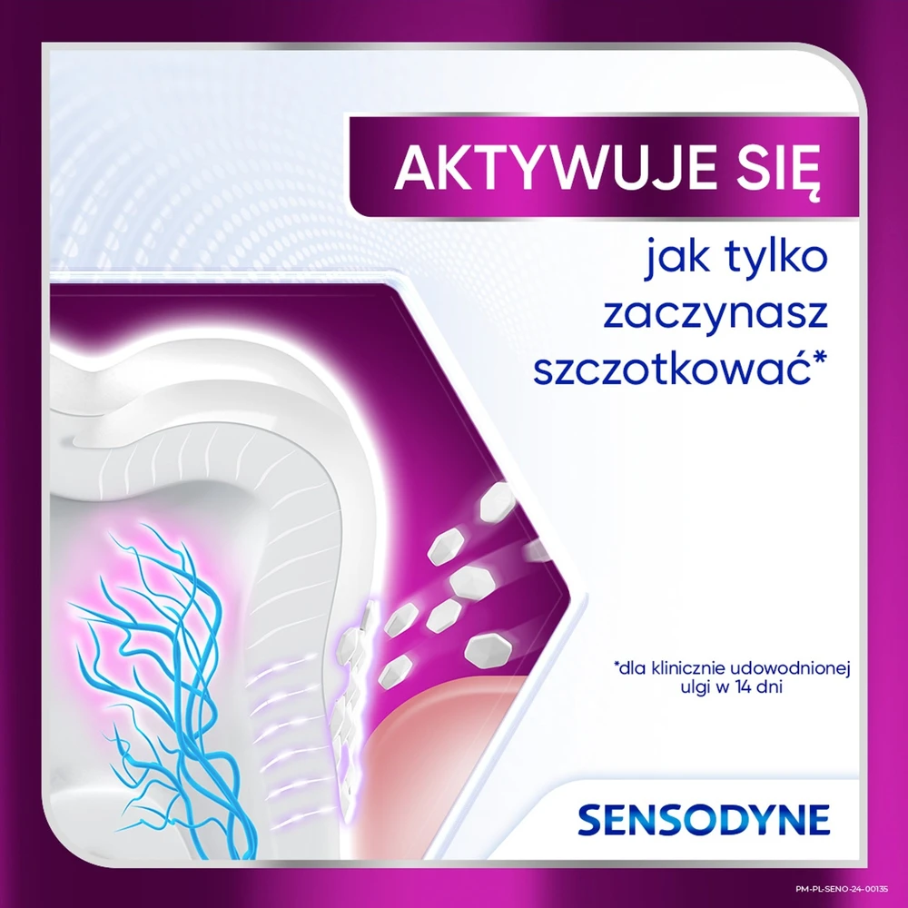 GSK Sensodyne Klinikinė dantų pasta „Active Baltas“ su fluoru, 75 ml