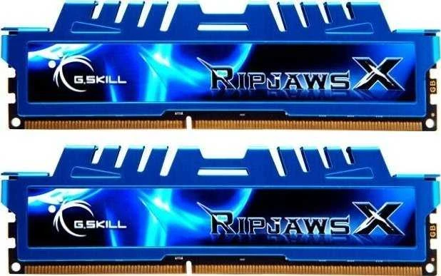 Dvi mėlynos G.Skill RipjawsX DDR3 atminties plokštelės
