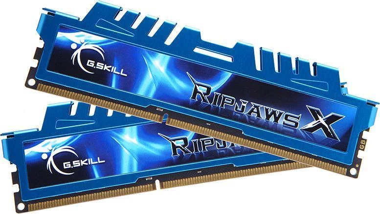 Mėlyni G.Skill RipjawsX atminties moduliai