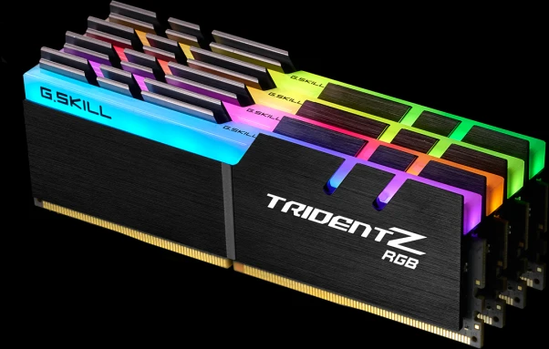 RAM G.SKILL F4-3200C16Q-32GTZR G.Skill Trident Z RGB DDR4 32GB (4x8GB) 3200MHz CL16 1.35V XMP 2.0