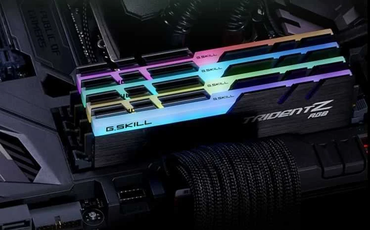 RAM G.Skill DIMM 32 GB DDR4-3200 (4x 8 GB) keturių rinkinių atmintis - juodas, F4-3200C16Q-32GTZRX, Trident Z RGB, INTEL XMP