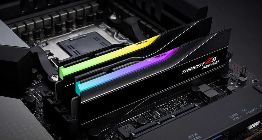 G.Skill Trident Z5 Neo RGB F5-6000J2636H48GX2-TZ5NR atminties modulis 96 GB 2 x 48 GB DDR5 6000 MT/s 288 kontaktų DIMM