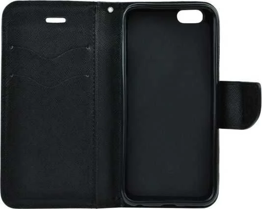 Oem FANCY Book dėklas skirtas Samsung Galaxy Galaxy Core Prime (G360F) juodos spalvos