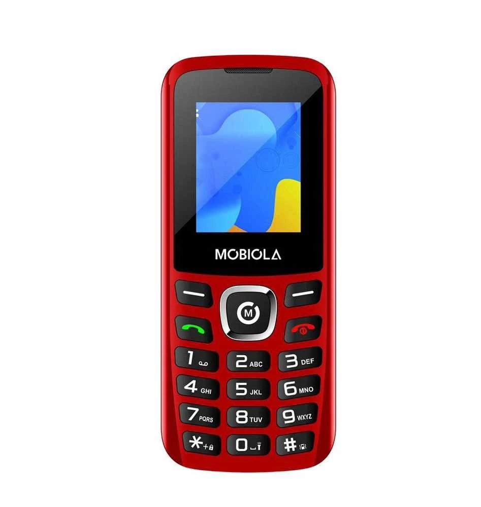 Mobilusis telefonas Mobiola MB3020 dviejų SIM kortelių, raudonas
