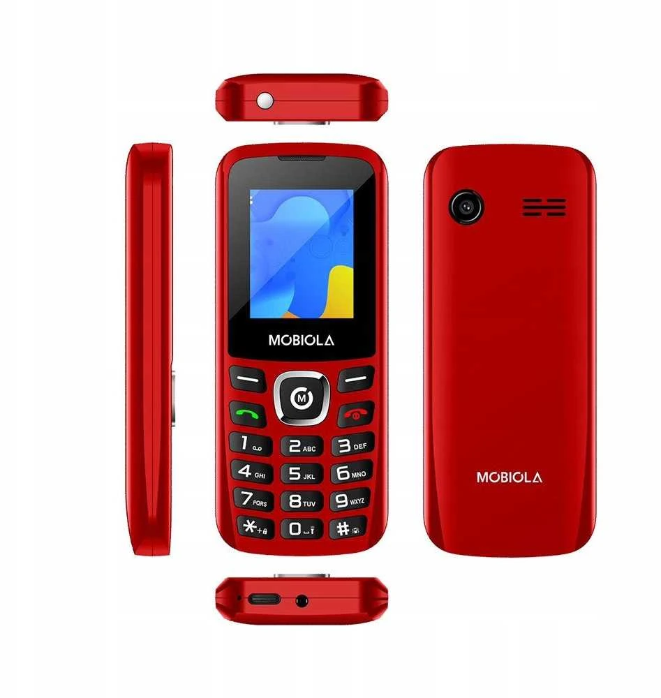 Mobilusis telefonas Mobiola MB3020 dviejų SIM kortelių, raudonas